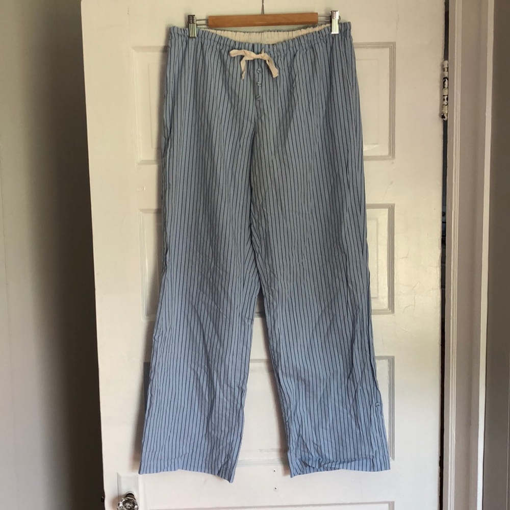GapBody blue striped pajama pants